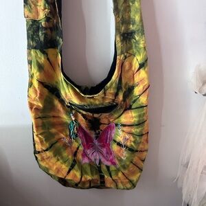 Tie-Dye Butterfly Embroidered Bag
